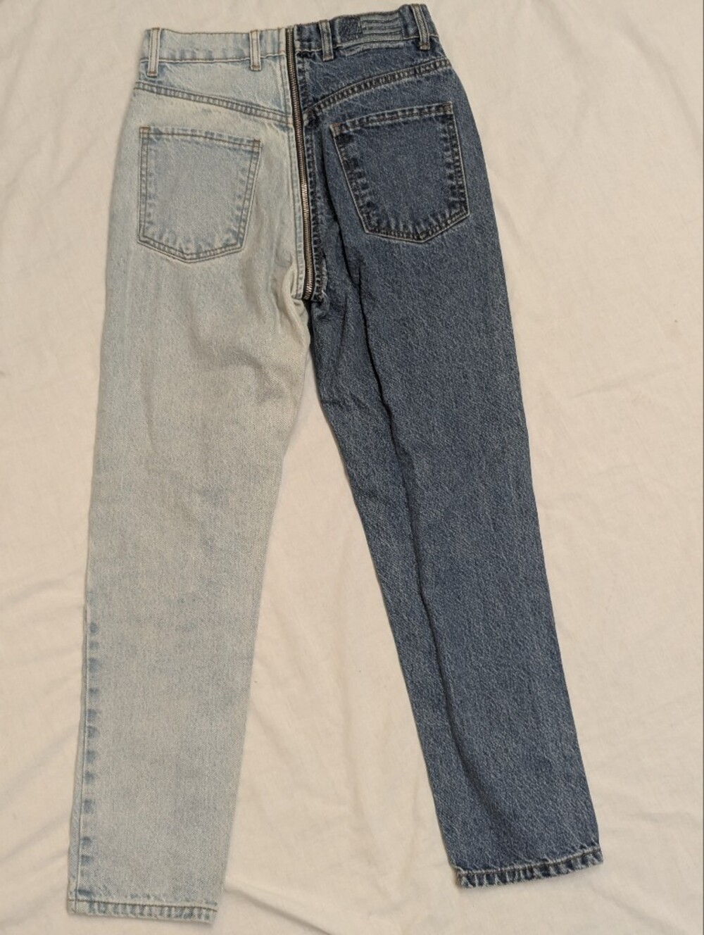 Revice Yin Yang Two Tone Zip Around Jeans Tokyo Wash size 25